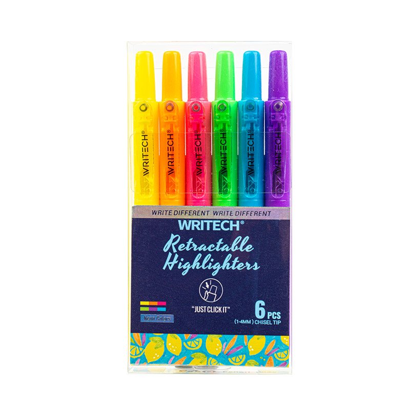 Promo Retrax Retractable Fluorescent Highlighters