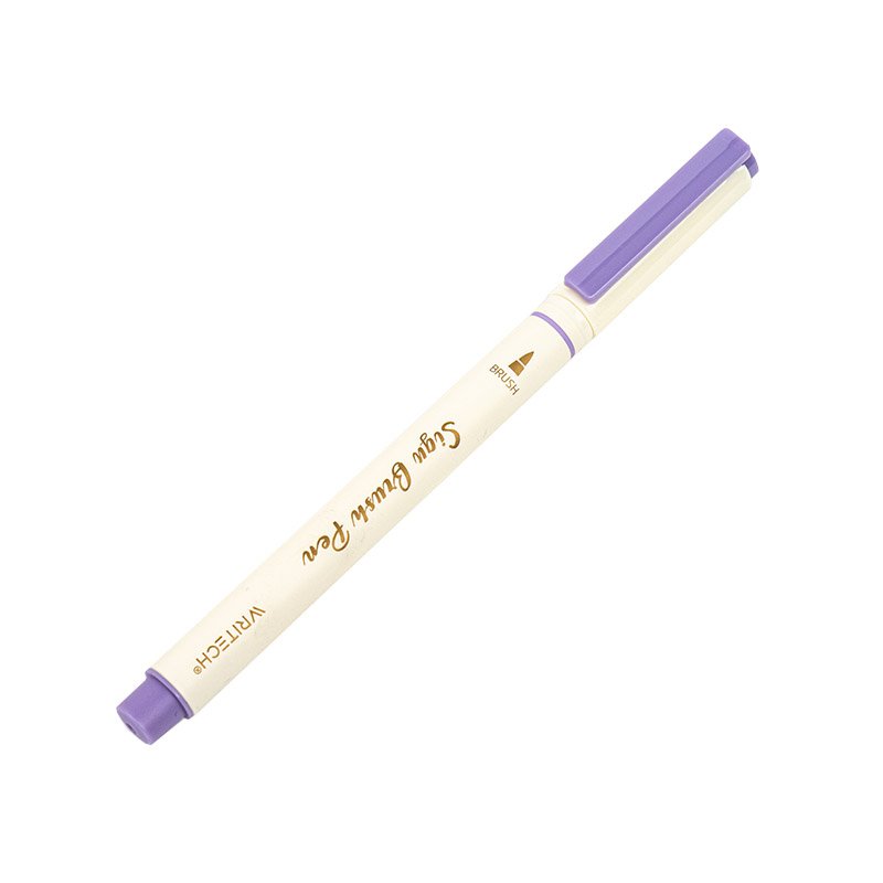 WRITECH Arts Sign Brush Pen Brush Tip Marker Felt Tip Water Based Ink Color  Pens 12 Assorted Pastel Colors Great for Lettering, Journaling, Calligraphy  (Natural)