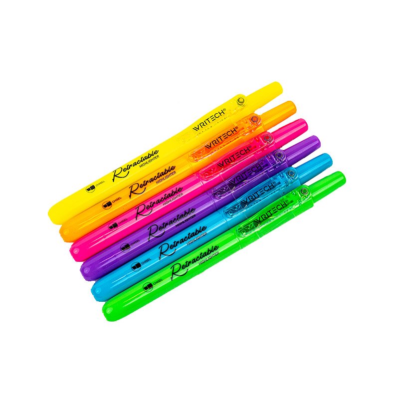 WR-805H-Refill WRITECH Highlighter Refills, Assorted Colors Chisel