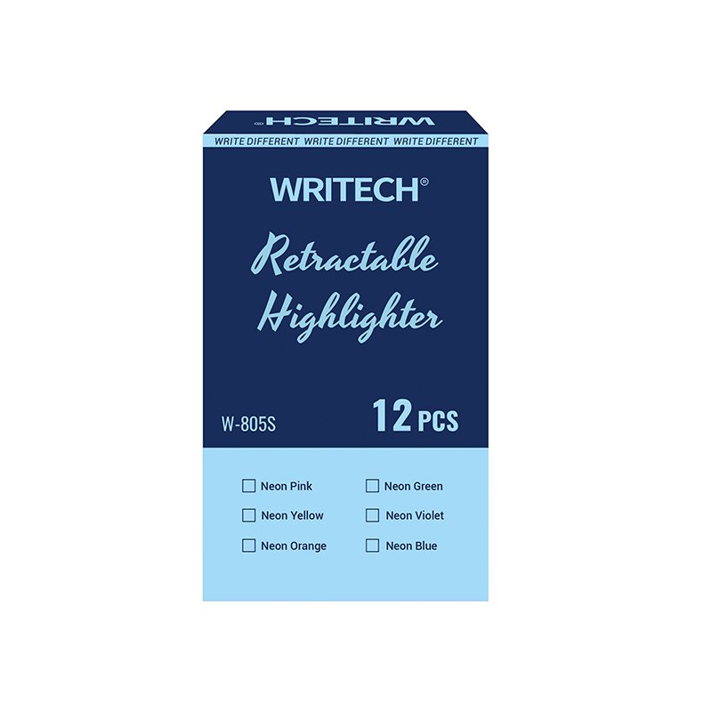 Retractable Highlighter W-805VM-743