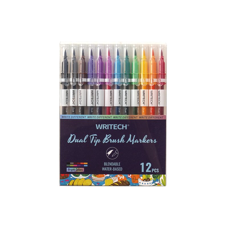 DUAL TIP BRUSH MARKER W-2001-902