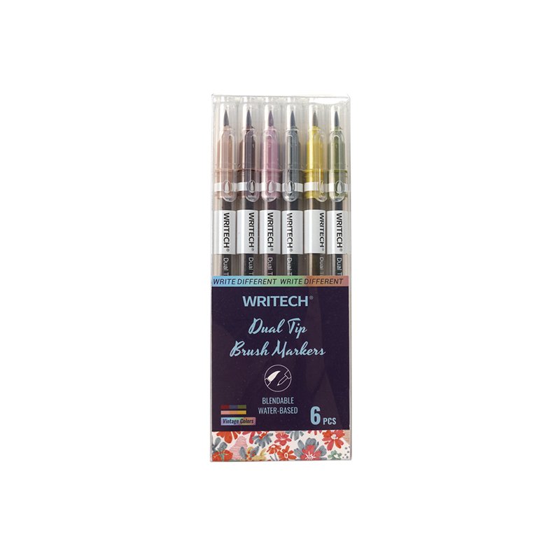 DUAL TIP BRUSH MARKER W-2001-904